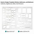 thumbnail image 2 of Drafting Tools and Ruler Shapes for Architecture - Set of 3 House Plan Furniture Kitchen, Building, Interior Design, 2 of 3