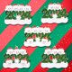 thumbnail image 4 of Adorno de árbol de Navidad personalizado, muñeco de nieve, familia de 2-6, 2024 personalizado para abuelos, padres, niños, vecinos, 4 of 5