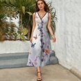 thumbnail image 5 of Lavender Vestido Sin Mangas Para Mujer, Traje De, Ropa De Cumpleaños, Verano, 5 of 5