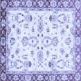 thumbnail image 1 of Ahgly Company Machine Washable Indoor Square Oriental Blue Traditional Area Rugs, 4' Square, 1 of 4