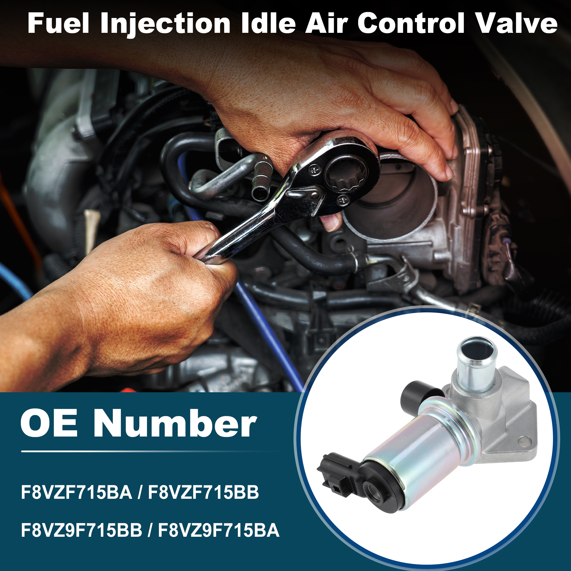 Unique Bargains Idle Air Control Valve for Lincoln Town Car 2000-2002 4.6L V8 Fuel Injection Idle Air Control Valve IAC w/Gasket for Ford Explorer 2002 4.6L V8 No.F8VZF715BA/F8VZF715BB