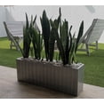 thumbnail image 3 of Maceta jardinera rectangular de fibra de vidrio color gris de 90 cm Green Boutique Pecera Mediana, 3 of 5
