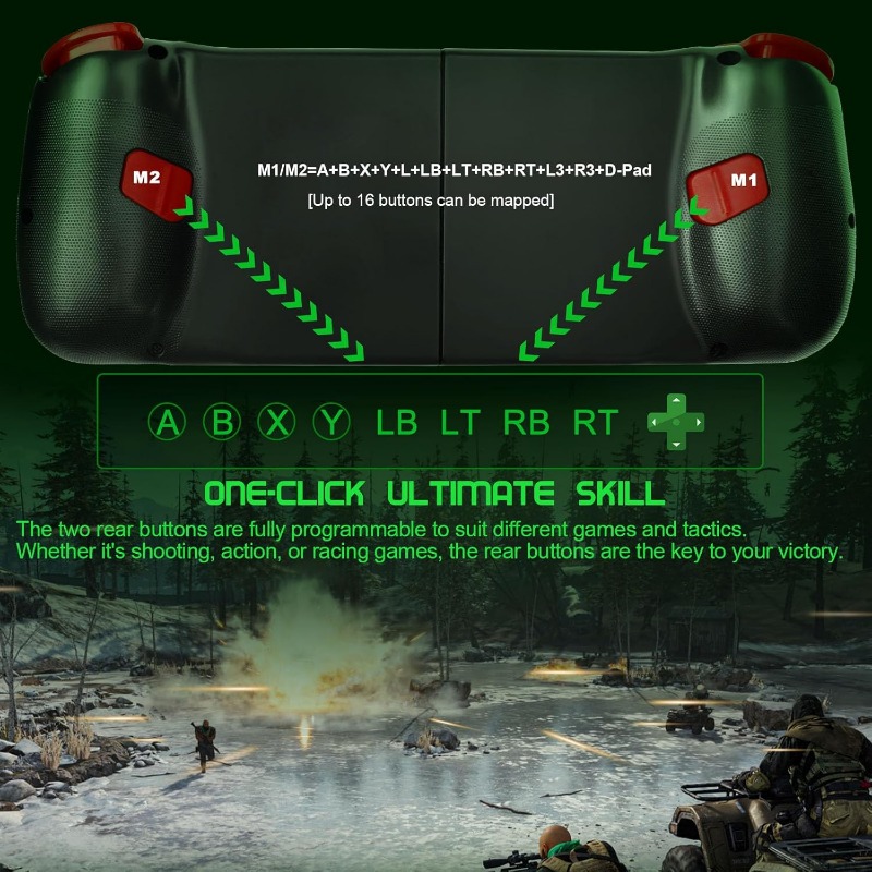 Phone Controller for iPhone/Android Support Phone Case, Mobile Gaming Controller with Ergonomic Design - Wireless Gamepad for Cloud Gaming & PS Remote Play