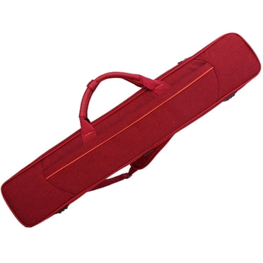 Esquirla Sac de Transport pour Flûte Étui de Transport pour Flûte Support Compact Anti-Rayures Organisateur d'Accessoires de Billard Sac de Rangement pour Flûte Étui pour Flûte Rouge