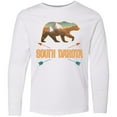 thumbnail image 3 of Inktastic South Dakota Vacation Bear Silhouette Long Sleeve Youth T-Shirt, 3 of 5