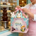 thumbnail image 2 of Easter Baskets with Handle, Reusable Easter Gift Tote Bag Non Woven Goodie Bags Party Bags, 2 of 6