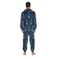 thumbnail image 6 of 1-Pack Onesie Jumpsuits For Men&Women Winter One Piece Zipper Pajamas Playsuit White Hook, 6 of 6