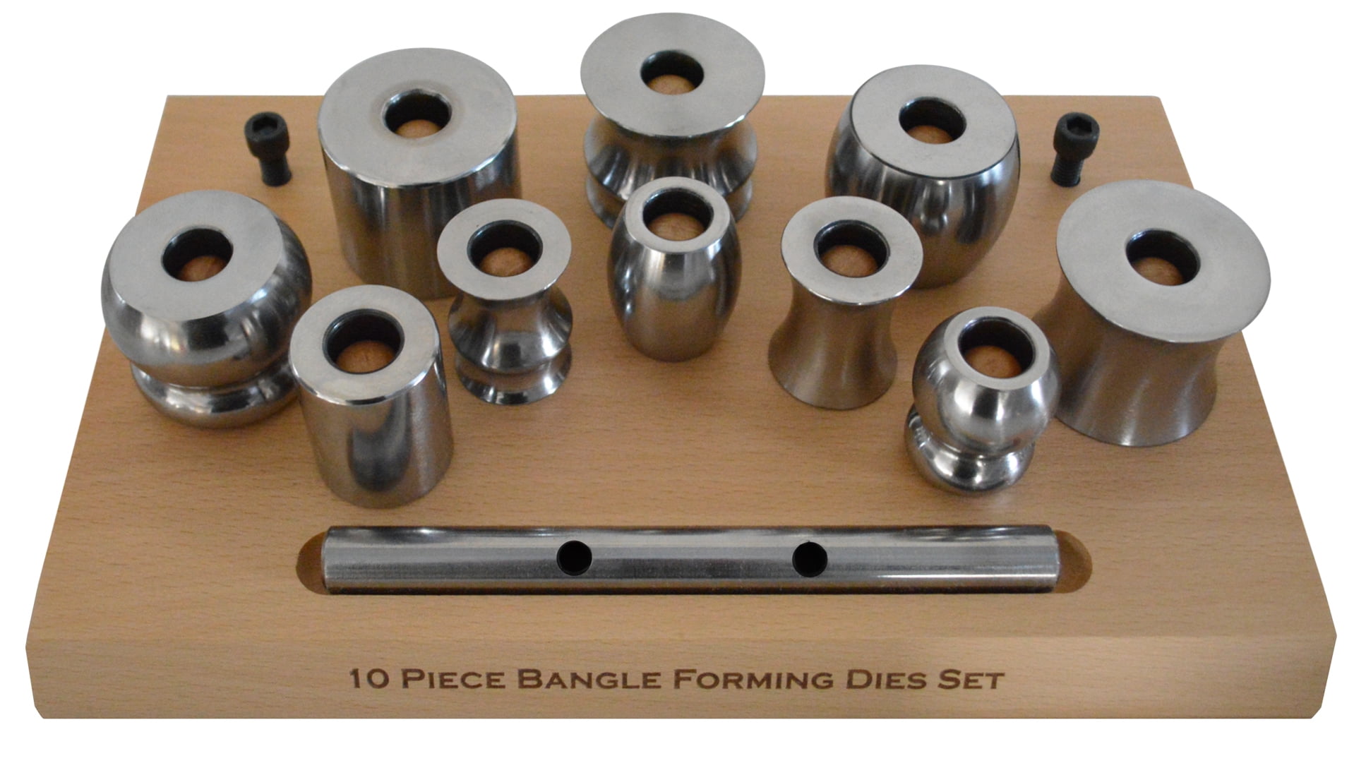 Bracelet Bangle Forming Set with Assorted Steel Die Shapes Jewelry