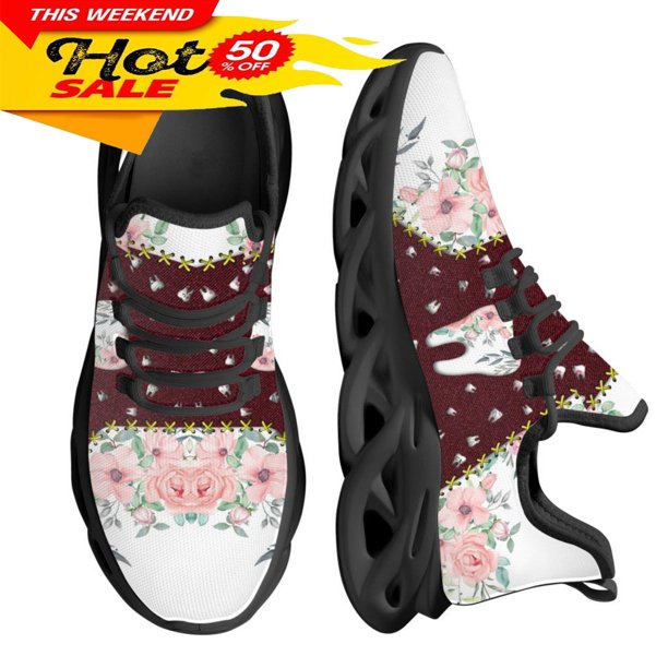 Zapatos planos con estampado de dibujos animados para mujer, zapatillas informales de malla transpirable, cómodas para el trabajo