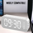 thumbnail image 5 of Despertador para dormitorio/oficina, reloj digital con altavoz Bluetooth, despertador para personas que duermen mucho, 5 of 5