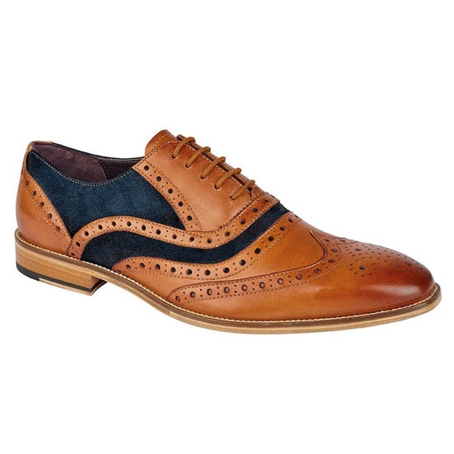 Roamers Richelieus Brogues en Cuir à 5 Oeillets pour Hommes