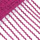 thumbnail image 1 of Cinta ondulada metálica de 45 yardas x 5 mm, color rosa intenso, con flecos, borde de encaje ondulado en zigzag y cinta de poliéster., 1 of 9