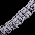 thumbnail image 4 of 1 Rouleau Ruban en Dentelle Tissu Floral Robe de Mariée/mariage Fleur Dentelle Table - Blanc, 4 of 9