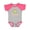 Baseball Heather and Hot Pink, variant on My Oma Loves Me Grandchild Frog Girls Baby Bodysuit