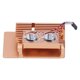 thumbnail image 2 of Gold Color Protective Case Good Heat Dissipation Aluminum Alloy Anti-Corrosion Shell for Raspberry Pi 4, 2 of 5