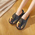 thumbnail image 6 of Fotbe Sunset Meditating Doberman Pattern Women's Fuzzy Slippers Plush Slippers Fluffy Winter House Shoes Indoor and Outdoor-Medium, 6 of 8