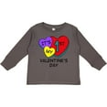 thumbnail image 3 of Inktastic 1st Valentine's Day Hearts Boys or Girls Long Sleeve Toddler T-Shirt, 3 of 5