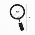 thumbnail image 6 of Mainstays 1" Black Curtain Clip Rings (7 pack), 6 of 8