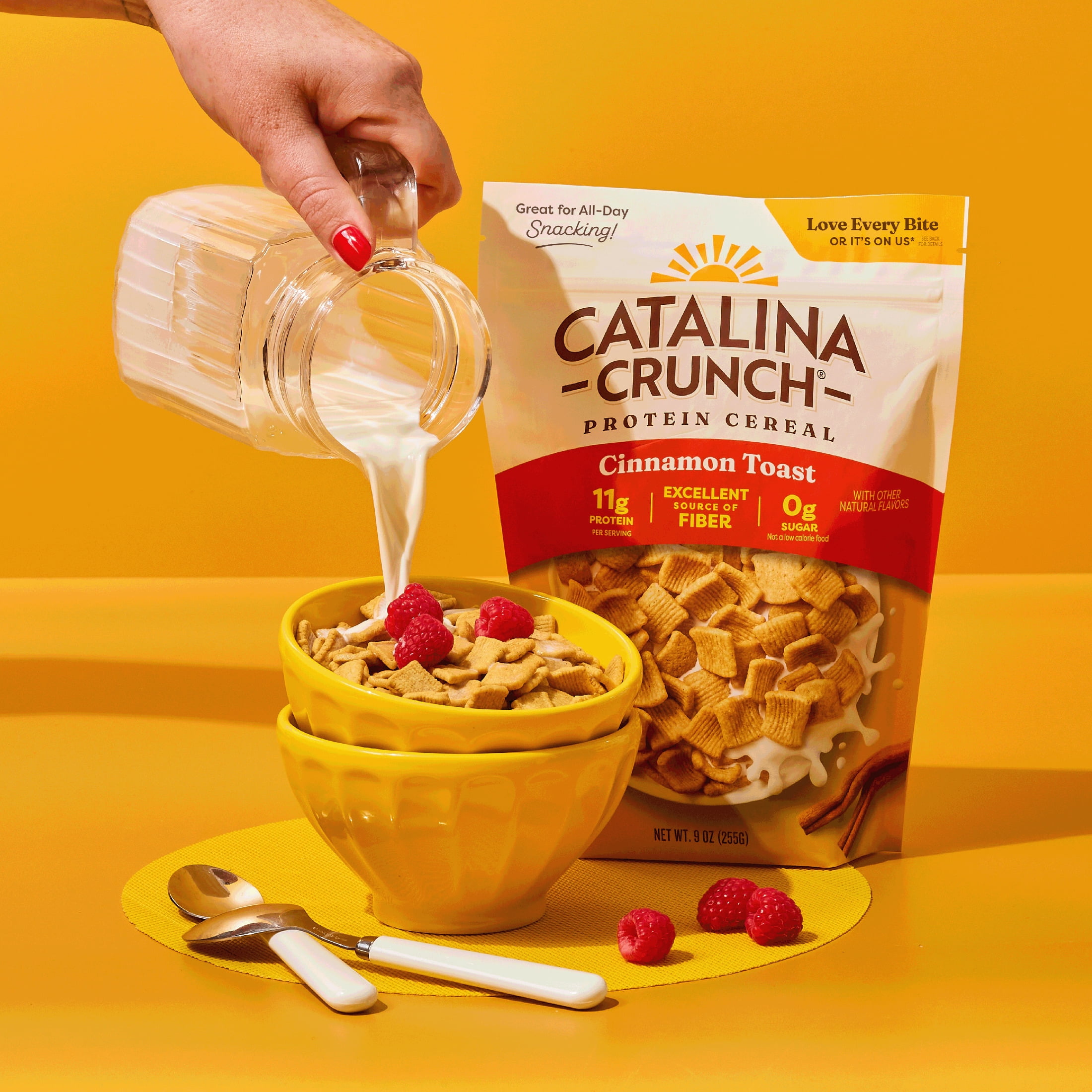(4 pack) Catalina Crunch Protein Cereal, Cinnamon Toast 9 oz