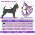 thumbnail image 2 of PcEoTllar Dog Harness and Leash Combo, Escape Proof No Pull Vest Harness, Step-in Reflective Adjustable Soft Padded Pet Harness for Small to Large Dogs, Purple L, 2 of 10