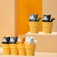 thumbnail image 4 of Ice Cream Kitten Model Exquisite Cute Micro Landscape Gardening Doll Creative Desktop Ornaments PVC Cartoon Animal Figurines Doll Model Home Decoration, 4 of 8