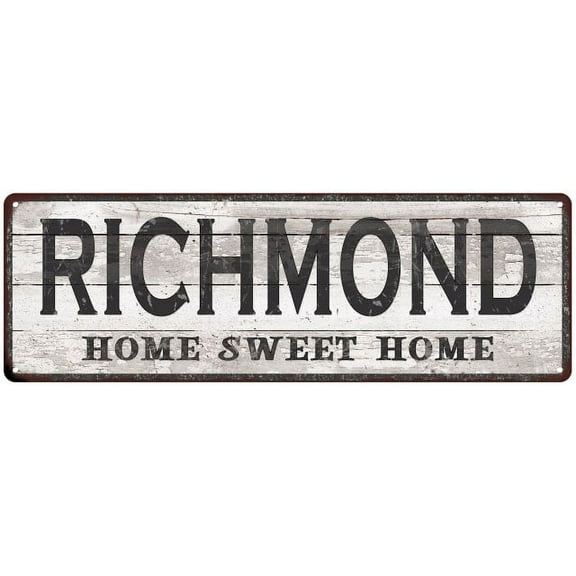 RICHMOND Home Sweet Home Country Look 6x18 Metal Sign 106180045917