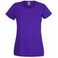 thumbnail image 1 of Fruit Of The Loom- Camiseta de manga corta Valueweight para mujer (Púrpura), 1 of 2