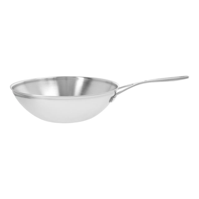DEMEYERE Industry 5 Wok en Acier Inoxydable 18/10 à Fond Plat de 30 cm / 12 Pouces