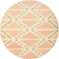 thumbnail image 1 of Ahgly Company Indoor Round Contemporary Golden Blonde Gold Abstract Area Rugs, 5' Round, 1 of 6