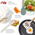 thumbnail image 3 of Juego de utensilios de cocina oannao Silicone 446°F, resistente al calor, 3 of 9