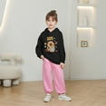thumbnail image 2 of lnmuld Cute Tops for Girls Hooded Sweatshirt Capybara Print Casual Loose Fit Long Sleeve Top for Toddler Kids Soft Comfortable Autumn Winter Outfits Size:6-7 Years, 2 of 5