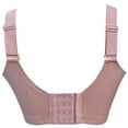 thumbnail image 3 of BIMEI Women Mastectomy Bra Breast Prosthesis with Pockets Wirefree Comfort Plus Size Everyday Bra 2451,Pink,42, 3 of 7