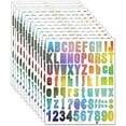 thumbnail image 2 of GLOBLELAND 20Sheets Letter Stickers Alphabet Number Stickers Capital Small Font Full Alphabet Stickers Self Adhesive, 2 of 6