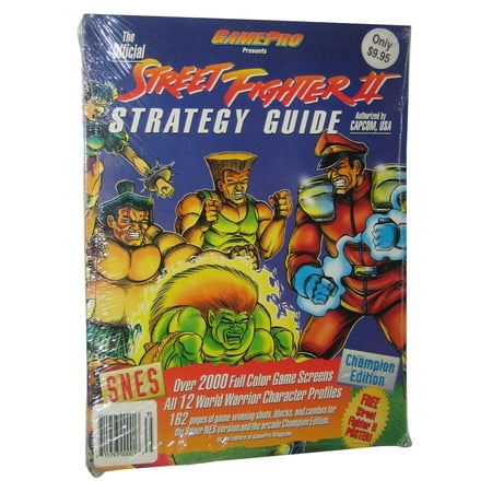 Street Fighter II GamePro SNES Nintendo Official Strategy Guide