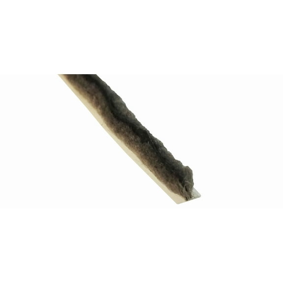 WRS .187" x .350" Grey Fin Pile Weatherstripping - 24 Ft Roll