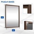 thumbnail image 7 of Swafrrt Retro Copper Bathroom Mirror, 22x30 Inch Bronze Oil Rubbed Framed Mirror, Rectangle Classic Vintage Framed Wall Mirror, 7 of 7