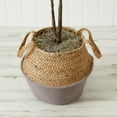 thumbnail image 6 of Nearly Natural Artificial Fiddle Leaf Fig Tree with Handmade Cotton & Jute Planter - Set of 2, 6 of 10