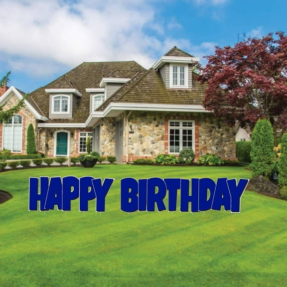 VictoryStore Reflex Blue EZ Happy Birthday Display, Blue Easy Setup Birthday Decorations, 19861