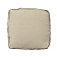 thumbnail image 7 of LR Home Charleston Navy Blue/Beige Floral Medium Square Indoor Pouf, 18"H x 18"W, 7 of 7