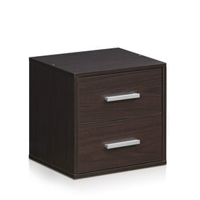 Mini File Cabinet Clock Business Card Holder Desk Office Gift Set