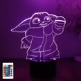 thumbnail image 1 of 3D Night Light, Hologram Effect Led Illusion Table Lamp, 16 Color Change Decor Lamp, Touch USB Charge Bedside Desk Light with Remote Control, Christmas Birthday Gifts for Children Kids (Boys, Girls), 1 of 5