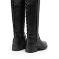 thumbnail image 4 of DREAM PAIRS Women's Lace Up Back Knee High Fashion Boots Low Block Heel Riding Boots Round Toe Side Zipper Fall Boots, 4 of 7