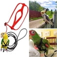 thumbnail image 1 of Arnés y correa para pájaros y loros para mascotas, correas ajustables de tracción para volar al aire libre, banda ajustable, cuerda de entrenamiento antimordeduras(L), 1 of 5