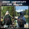 thumbnail image 4 of Hejin Fishing Backpack Tackle Sling Bag-Backpack with Rod Holder- Lightweight Tackle Box Fly Fishing Gifts for Men Women, 4 of 5
