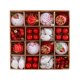 thumbnail image 1 of 65 adornos navideños para árbol de Navidad, colgantes y bolas decorativas. Rojo Blanco, 1 of 9