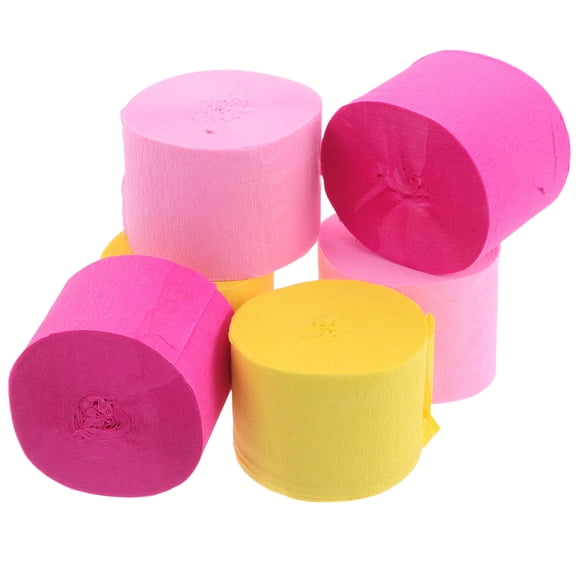 NIAIZEK Crepe Paper Rolls Assorted Color Soft Foldable for DIY Party Supplies