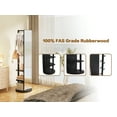 thumbnail image 5 of LiviNest Full Length Mirror with Storage & Hooks: 360° Rotating Floor Mirror with Solid Wood Shelves & Coat Rack - Multifunctional Space Saving Design for Home Office & Apartment Entryway, 5 of 6