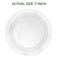 thumbnail image 2 of Betta 7-Inch Disposable Plastic Dessert Plates, White, 800 Count, Bulk Case, Microwave Safe (8 Pack Per Box x100), 2 of 9