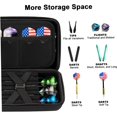 thumbnail image 4 of Darts Case Holds 12 Darts & Accessories Eva Darts Holder with Mesh Pocket Zipper Closure Darts Cases for Steel and Soft Tips with Inner Fixer & Outer Loop Protective Darts Storage,Darts Holder, 4 of 6