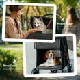 thumbnail image 6 of PawHut 1-Click Foldable Dog Stroller for M-L Dogs, Pet Stroller, Black, 6 of 9